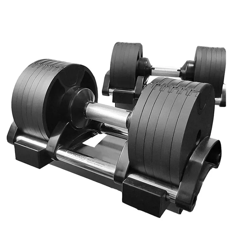 

Cheap fitness 32kg dumbbells adjustable dumbbell 70 pounds, Black