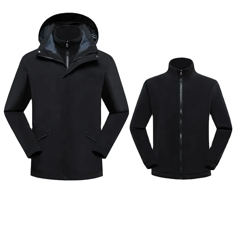 

Removable windproof jacket Wear-resistant ski suit with fleece liner Warm ski suit