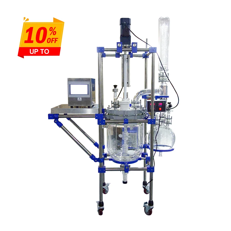 

Glass jacketed stirring ultrasonic biodiesel reactor