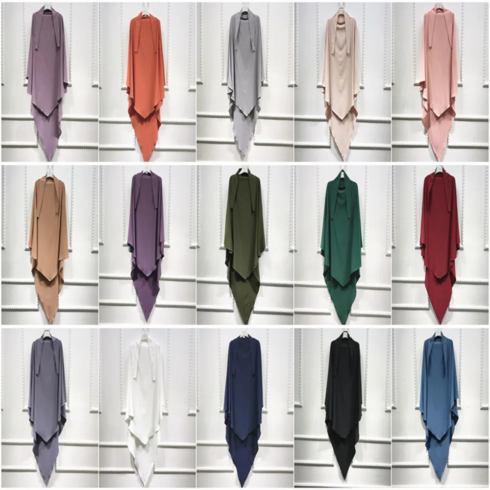 

Long Islamic Khimar Dress Abaya Hijab For Muslim Women