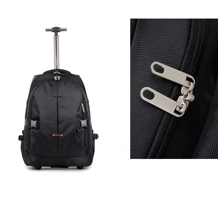 

2021 New Business Waterproof Wheeled Rolling Detachable Trolley School Backpack, Customized color