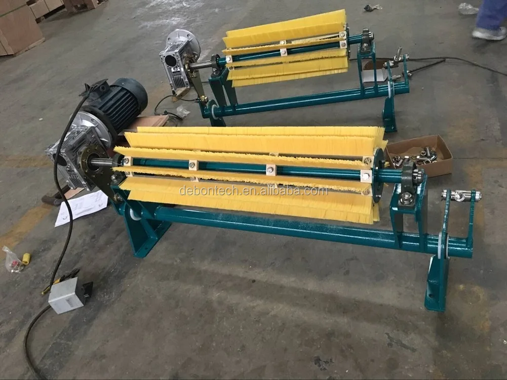 Industrial Spiral Cylinder Rotary Conveyor Brushes For Belt Cleaning