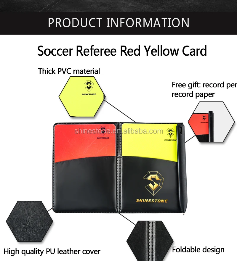 Sport Football Soccer Referee Wallet Notebook with Red Card and Yellow Ca Gift_ 