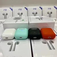 

Factory Wholesale i12 tws Pop-Up 5.0 Earbuds Blue Tooth Wireless Earphone & Headphone