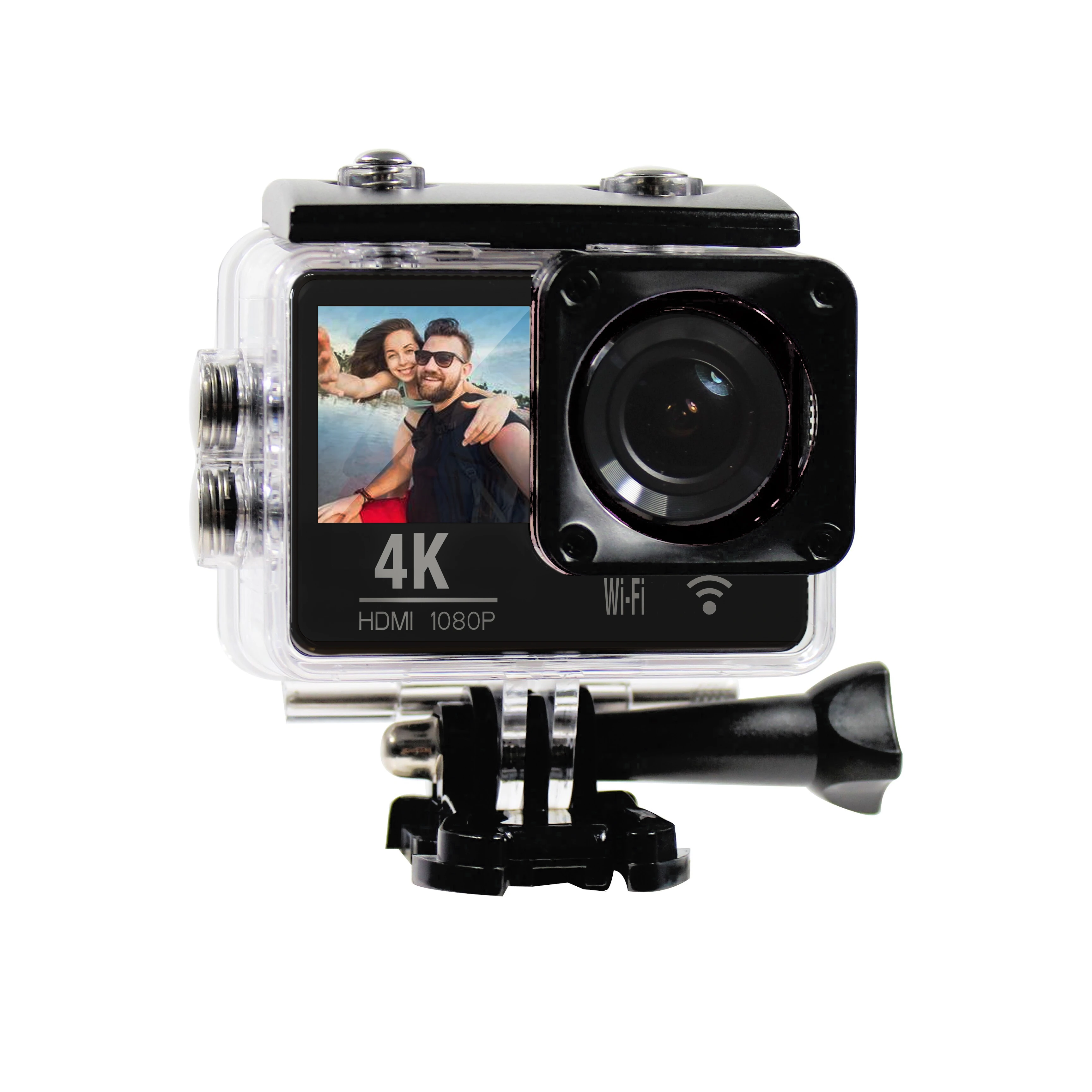 

2021 NEW Real 4K Sport Colorful Dual Screen Action Camera 4K Wifi Waterproof Video Camera