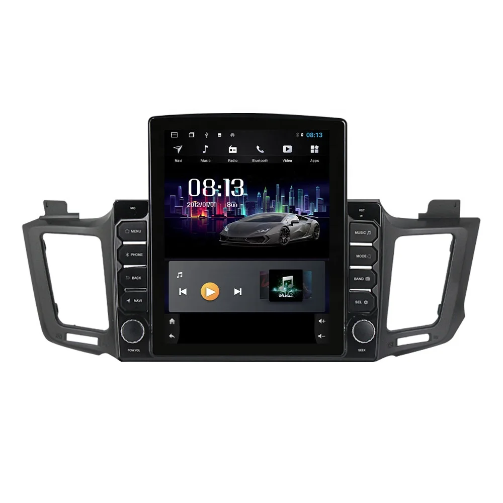 

Tesla Vertical Android Car Navigation Radio Player For Toyota RAV4 2013-2017 Car Video Multimedia Stereo Audio System no dvd