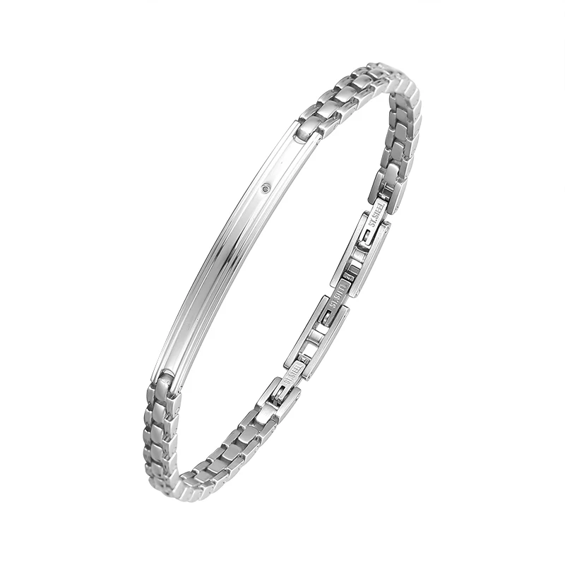 

LUXURY European Stainless Steel Fashion CZ Jewelry Adjustable Solid Stainless Steel Metal Watch Band bracelet&bangle