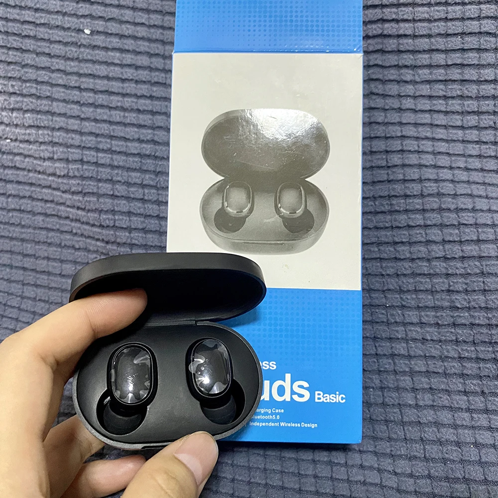 

Global Version Original Wireless BT 5.0 Stereo Earbuds Touch Control Air1 Tws Earphone, Black