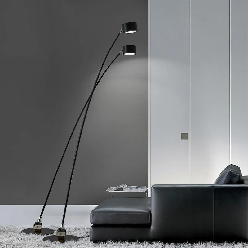 

Italian Super Long Brush Holder Vertical Lamp Nordic Post Modern Villa Hotel Groppi Floor Lamps