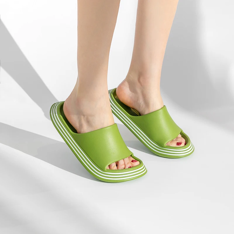 

Joghn summer thick soled home couple fashion bathroom anti bacterial anti-skid soft kid women slippers, Color