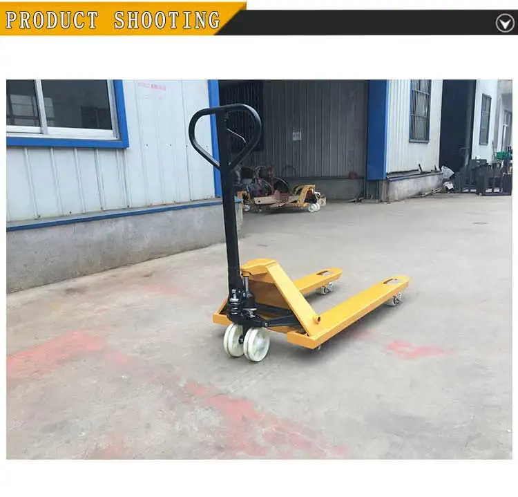 3t manual hand pallet forklift truck hydraulic pallet truck trolley