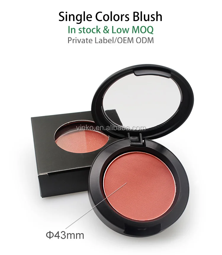 Wholesale 5 Colors Custom Single High Pigment Blush Private Label