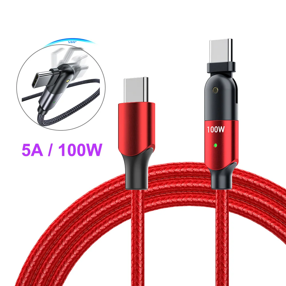 

K123 Nylon Braided Type-C Micro Cable Usb C To C Charging Cable 3A 5A 60W 100W PD Fast Android Cable, Customizable
