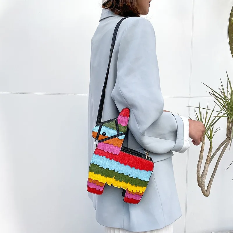 

New fashion personality creative wild cute animal winter crossbody bags, Colours