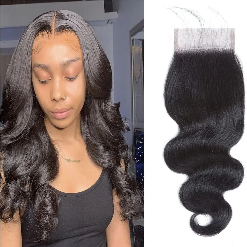

Hot Selling Remy Hair Body Wave Bundles Weave Weft and 4*4 Lace Closure Human Hair Bundles with Closure