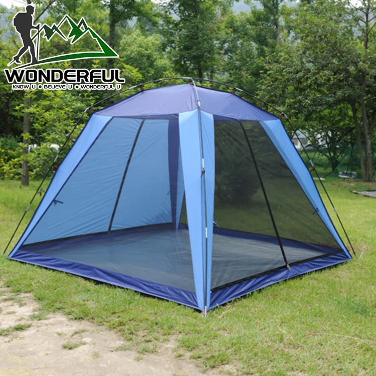 

Customized Family 3 4 Person Fiberglass Pole Folding Garden Camping Outdoor Pop Up Mosquito Net Tent