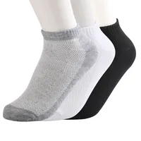 

New design Solid Mesh Men's Socks Invisible Ankle Socks Men Summer Breathable Thin Boat Socks Size