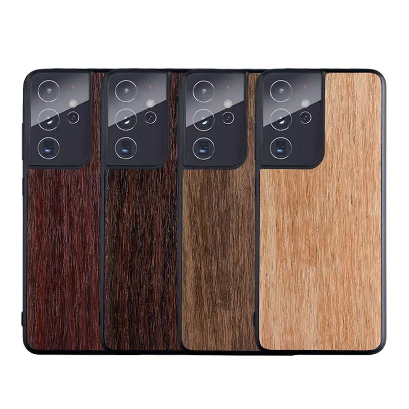 

Protective Cover Simulation Wood Grain Mobile Phone Shell Wholesale Suitable for Samsung Galaxy S21 Ultra Cell Phone Back Case