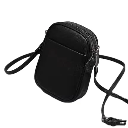 

Single shoulder bag Mobile phone bag with headphone jack leather high quality women's bag