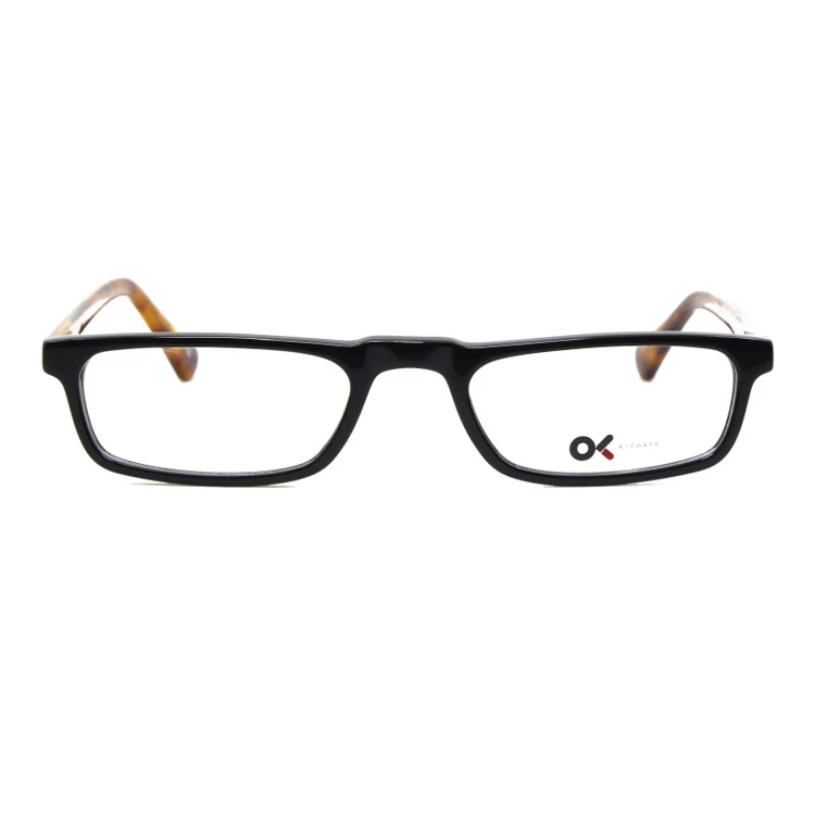 

High Quality Colorful Rectangle Acetate Frames Reading Glasses Frame, Black/blue/brown/grey frame