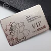 Factory wholesale price silver business card metal stainless steel aluminum visiting VIP membership card