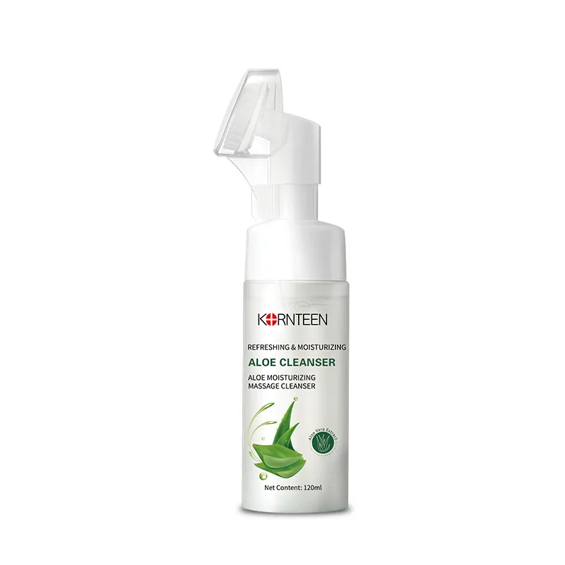 

Yanmei Aloe Brush Massage Nourishing Cleanser 120g Natural Organic Oil Control Hydrating Facial Foam Shrink Pore Acne Treatment
