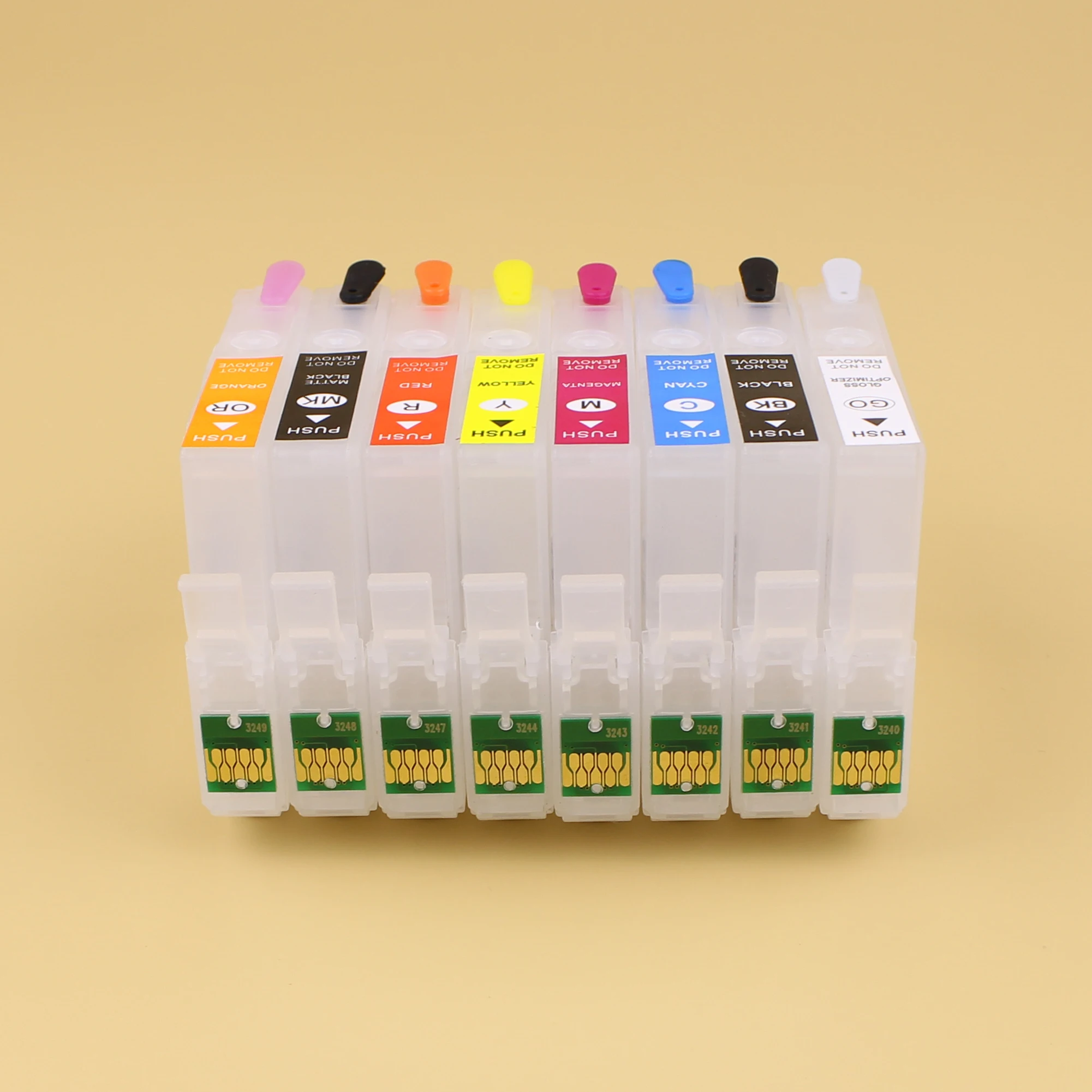 

Best price ! High Quality Refill Ink Cartridges With Arc chip T3240-T3249 For Epson P400 Refill Ink Cartridges