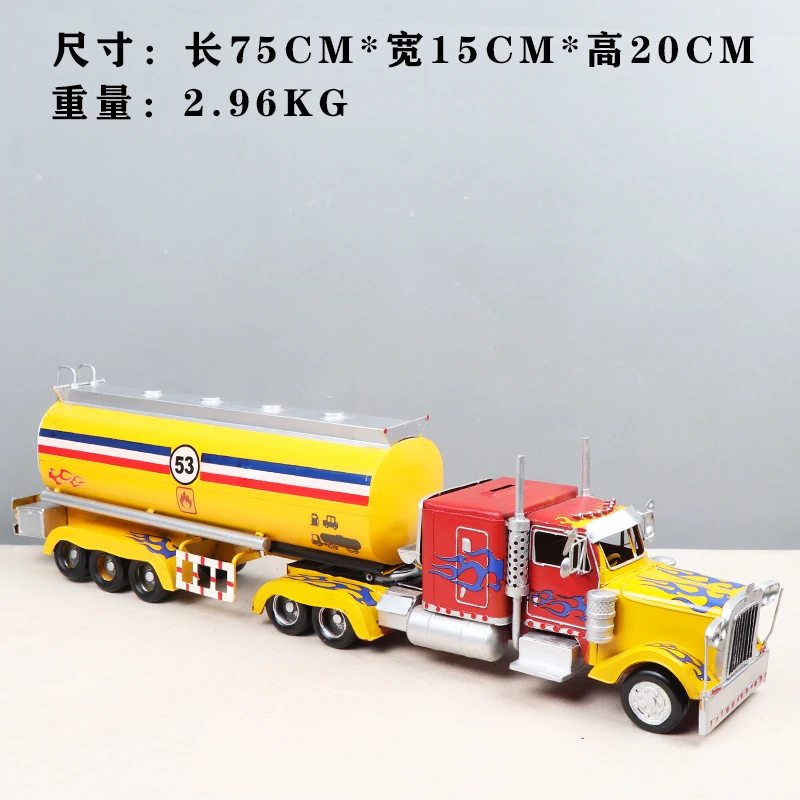 

R-optimus prime money box decorative classic Vintage iron truck model for gifts