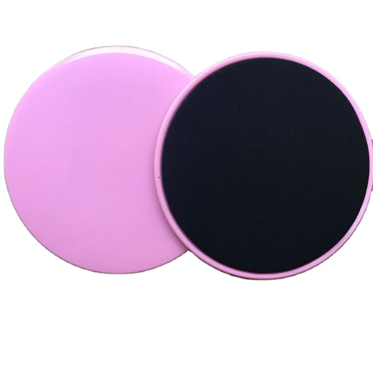 

Dual Sided Sports Black Pink Gliding Fitness Discs Exercise Core sliders, Colorful