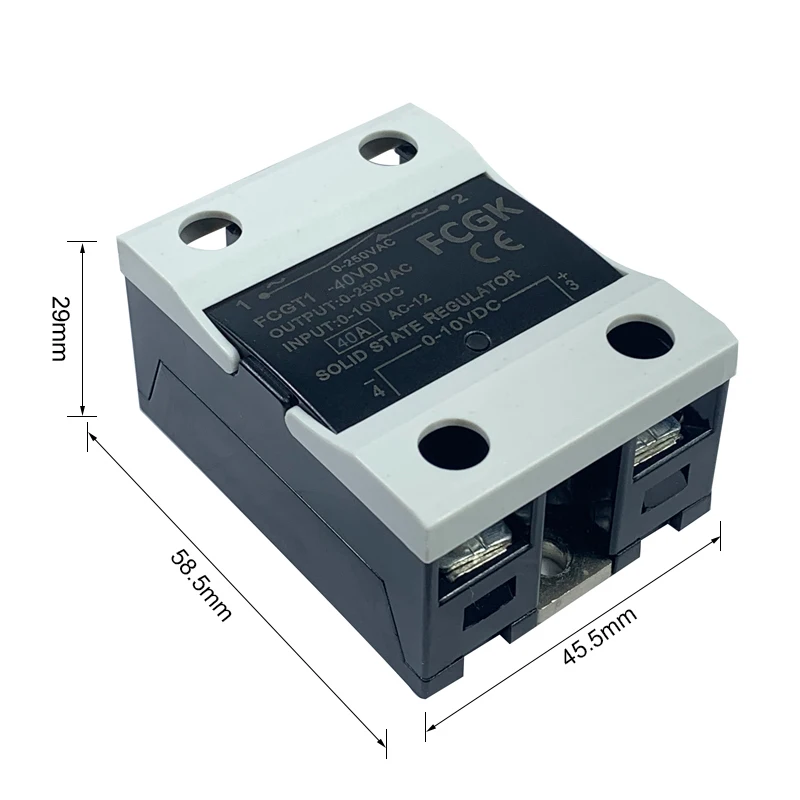 ssr继电器220vac 40a 0-10v固态继电器