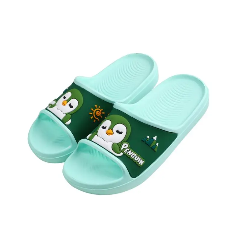 

2021 Wholesale Cheap House Slippers Fast Delivery Cute Penguins Animal Kids Slipper Summer, Pink/blue/green/yellow