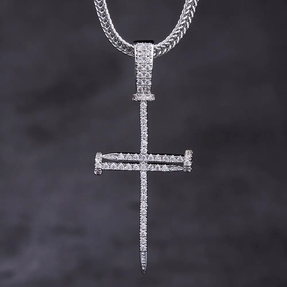 Krkc Wholesale Custom Titanium Silver Gold Plated Cross Pendant Jewelry ...