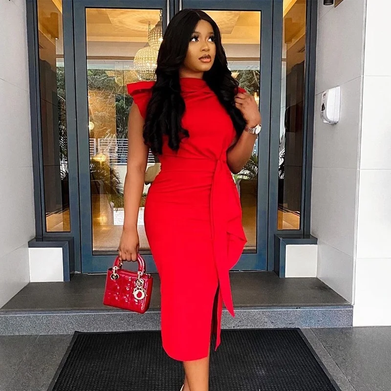 

New Arrival plus siz wom xl 2xl high-waisted plaid red party evening dress with flounces, Black/red/pink/customized