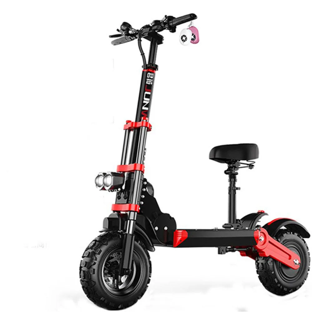

Alibaba Electric Scooters Q18 500W Scooty 48V10Ah 40-50KM Electric Scooty 12inch, Black
