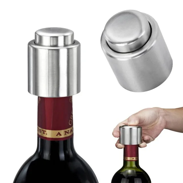 

Amazon Top Seller 2019 Red Wine Champagne Vacuum Pumping Plug Bottle Vacuum Stoppers, Stainless