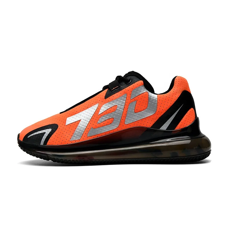 

2020 New Style High Quality Air Cushion Custom Reflective Fashion Running Sports Shoes Trending Sneakers For Men, White,black,orange