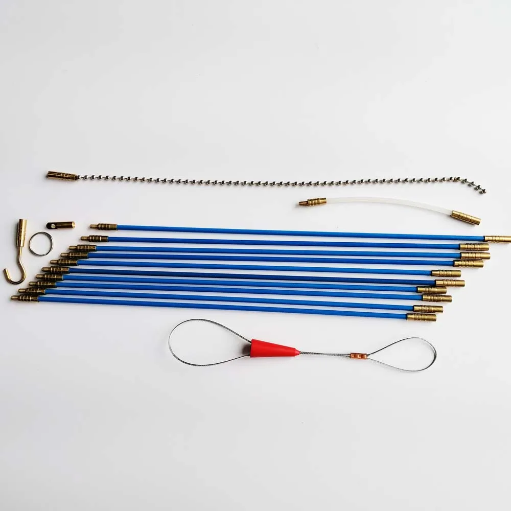22ft Fiberglass Wire Running Kit Wire Fishing Tools Electrical Wire
