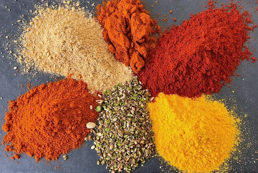Comparison table of popular Mexican spices