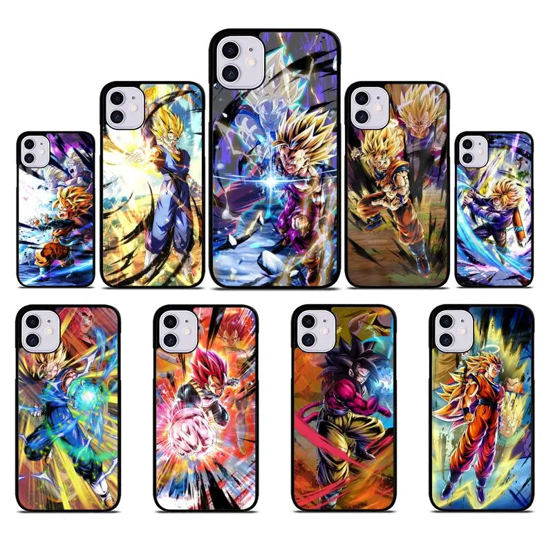 

Luxury Classic Anime Dragon Ball Z Black Rubber Phone Case For iPhone 11 11ProMax 12 12Pro 12ProMax Case