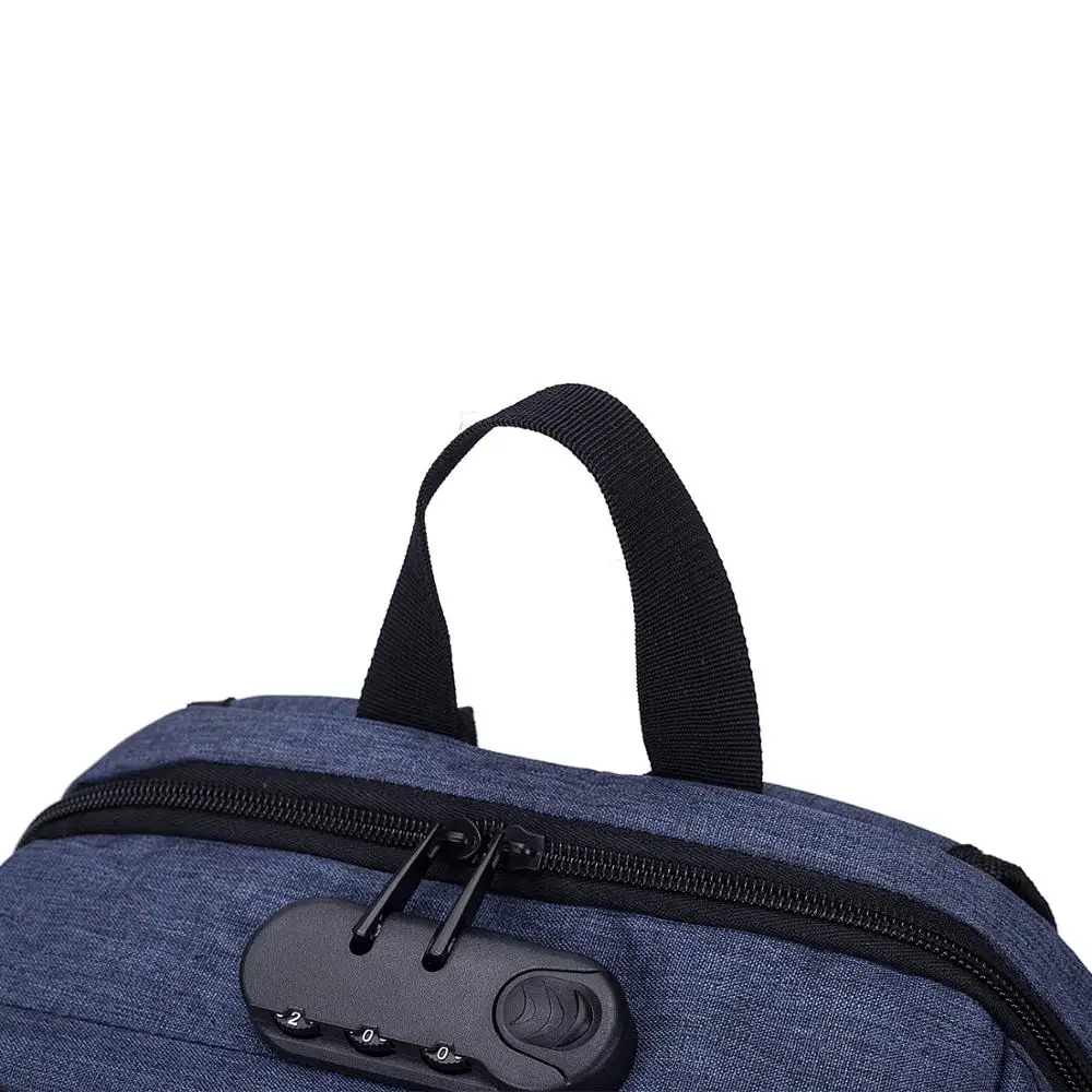 Fashion backpack for unisex school business bag laptop USB charger backpack