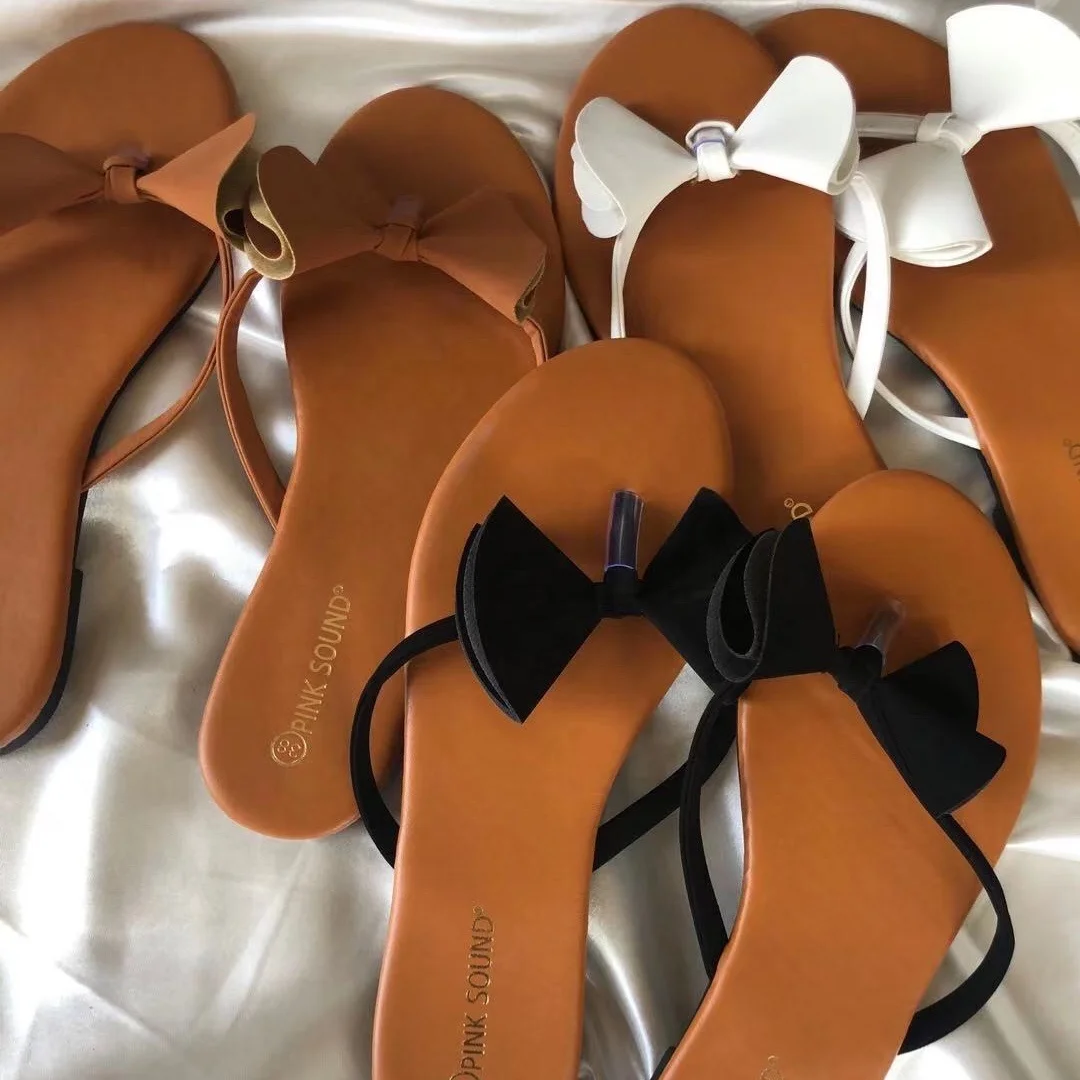 

2021 Europe&American summer new arrival slides flat heel fashion flip flops outdoor beach slippers in stock, Three colors or customized