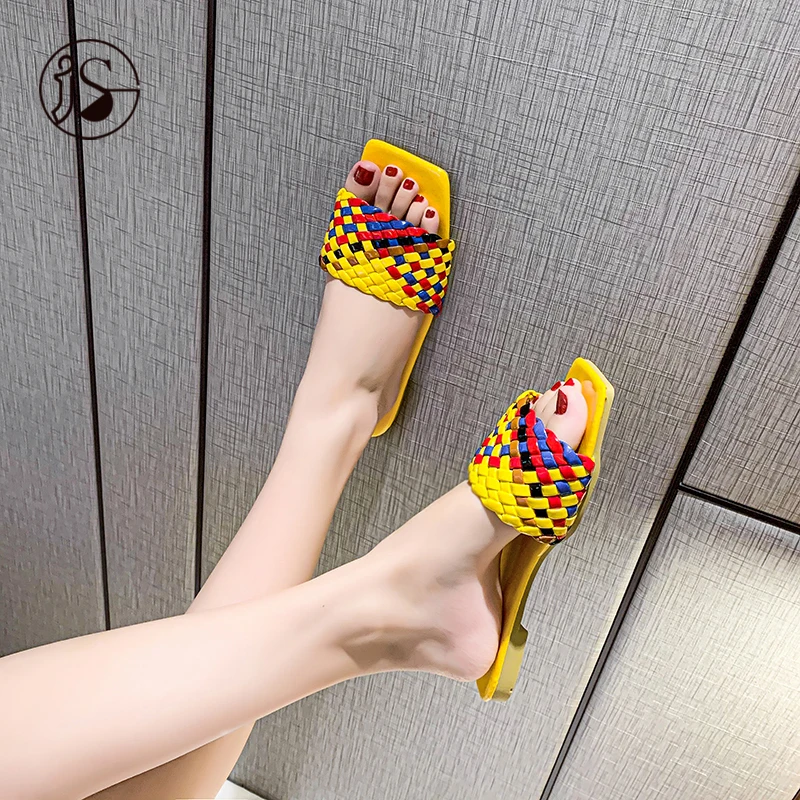 

Flat bottom weave design Women's Slippers ladies slippers slippers, Picture