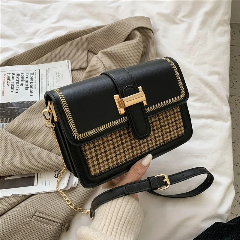 

Wholesale Supplier Ladies Leather Messenger Chain Ladies Shoulder Bag Messenger Bag