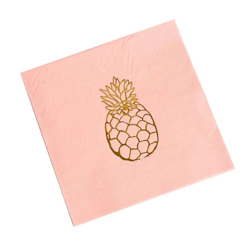 
custom logo printed white paper napkin 