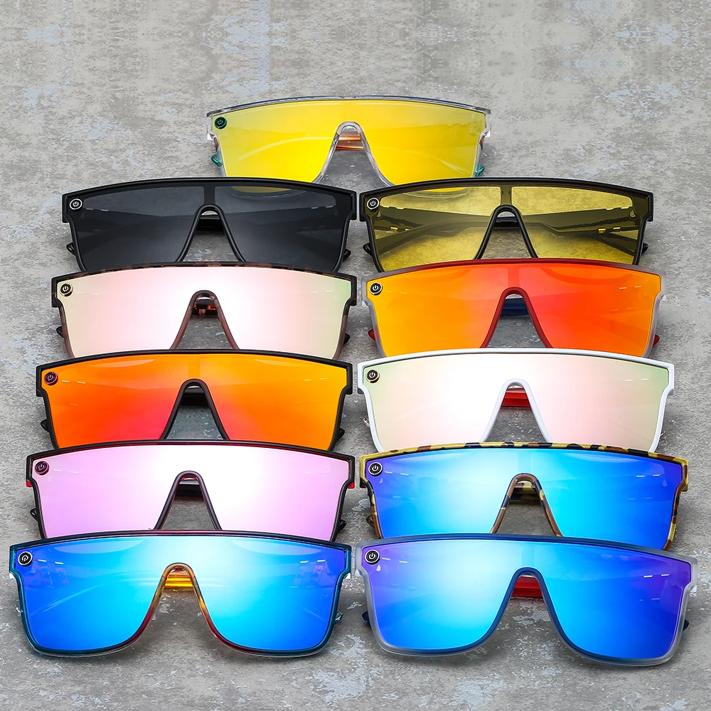 

2022 Retro Fashion Sunglasses Large Frame Colorful Square Outdoor Sports Sun Glasses Unisex Oversized Sunglasses