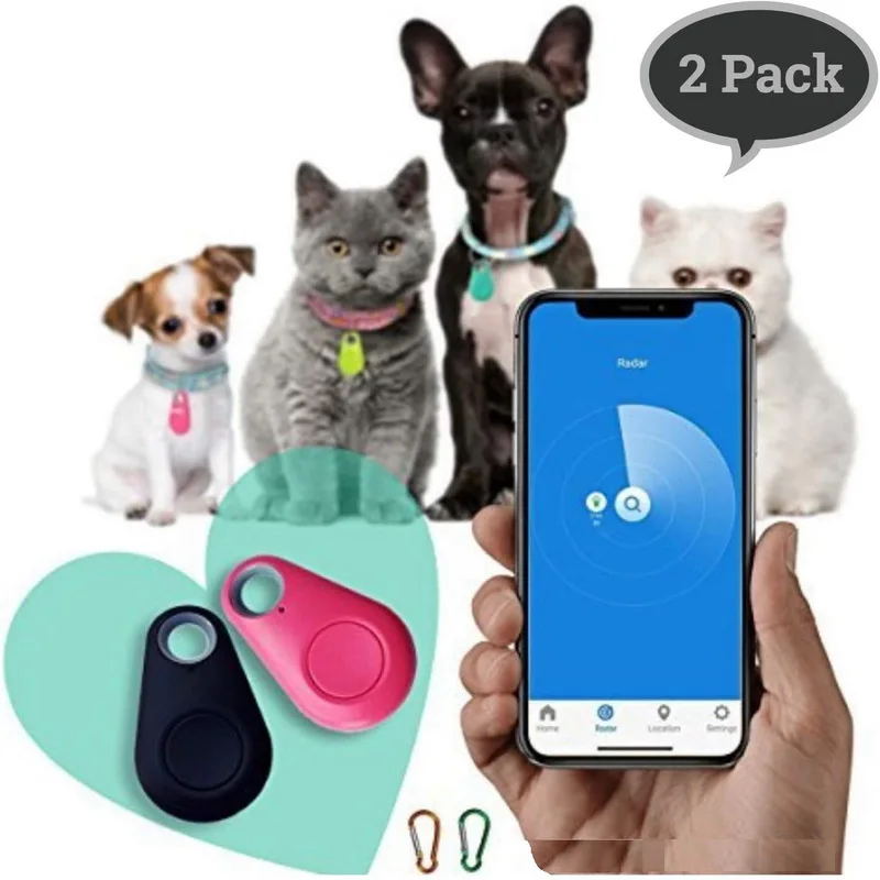 

Dog Cat Tracker Waterproof Mini Smart Anti-lost Alarm Gps Blue tooth Pet Tracker Collar Rastreador De Perro Mascotas, Red, yellow, blue, green, purple,customized