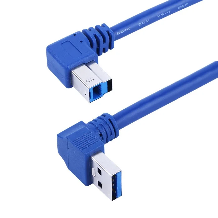 

USB 3.0 A Male to USB 3.0 B male Cable 1 Meter 90 degree cable for computer USB 3.0 Cable