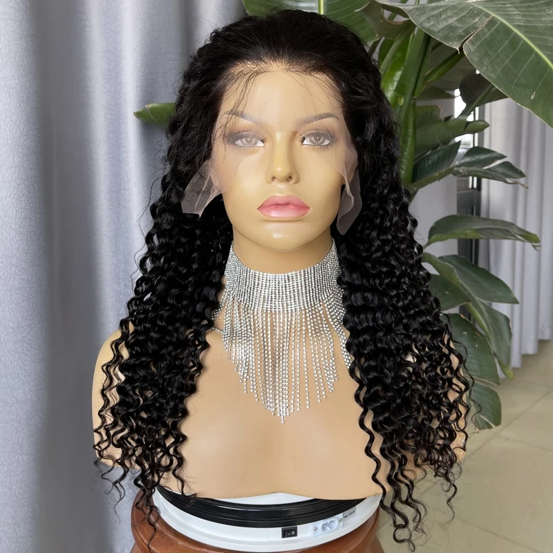 

New Tight Deep Curl Lace Front Wig Human Hair Wig For Black Women