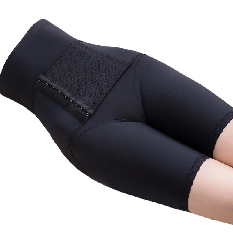 

Wholesale women shapewear lace panties for thigh and waist slimmer, Black,skin