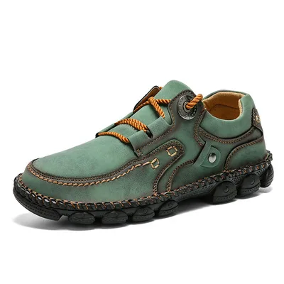 

2021 Autumn Men's British Style Leather Shoes Large Size Fashion Flat Heel Business Casual Shoes